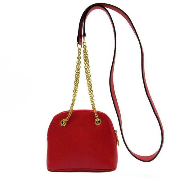 CELINE Red Leather Mini Bag - Picture 1 of 3